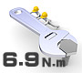 6.9N.m